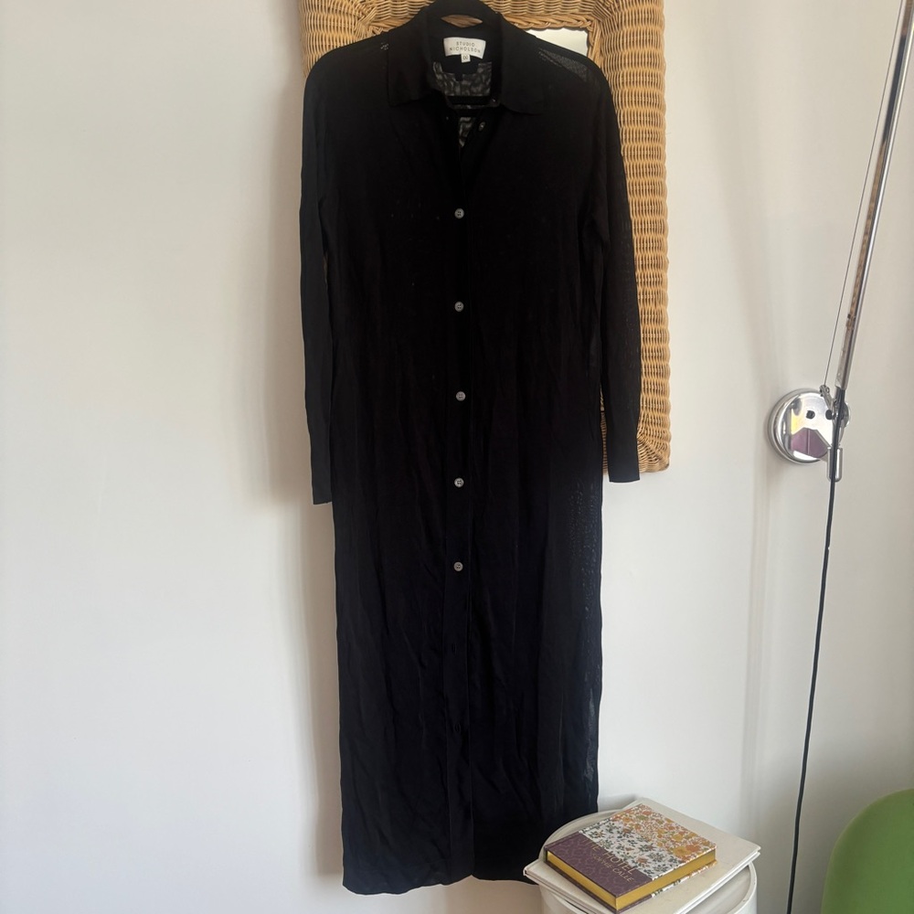 Studio Nicholson Black Button-Down Maxi Dress - image 2